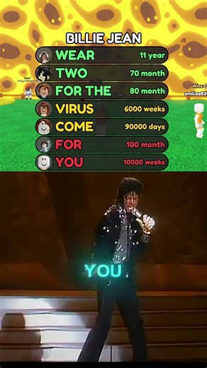 Billie Jean COVID-19 Version #roblox #michaeljackson