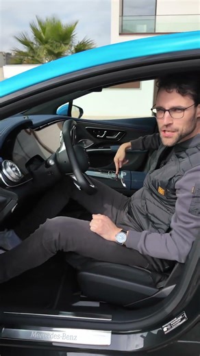 ⭐️San Francisco parking with steer-by-wire technology with F1 steering in the Mercedes EQS facelift!