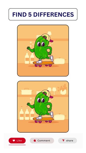 Can You Spot All 5 Differences? #shorts