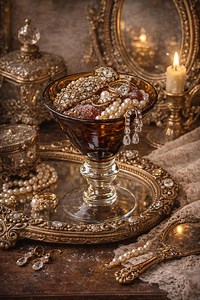 Vintage Amber Tortoiseshell Glass Compote | Jewelry Vanity Dish | Mid Century Pedestal Bowl | Dessert Serving - Etsy