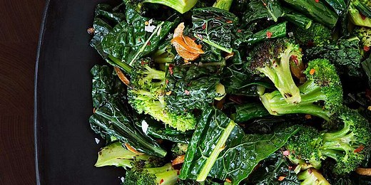 Sauteed Broccoli & Kale with Toasted Garlic Butter