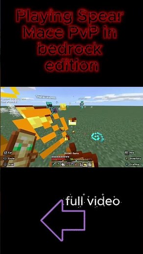 Mastering spear mace pvp on bedrock edition | watch the full video #minecraftpvp #minecraft #macepvp