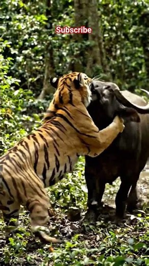 WILD Tiger Attacks Buffalo?