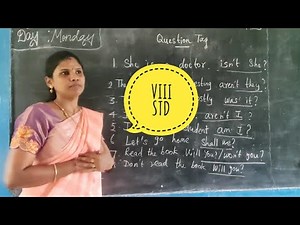 Question Tag - English Grammar - 8th std