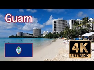 【4K Walk in Guam】Walking along the Great Beach in Guam, USA, with beautiful sea 9月半ばのグアム砂浜散歩