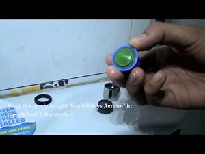 How to Install Water Saving Aerator on tap