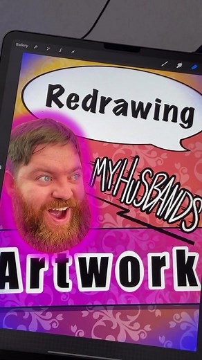 Redrawing My Husband's Artwork - Creating Art for My Lovely Wife