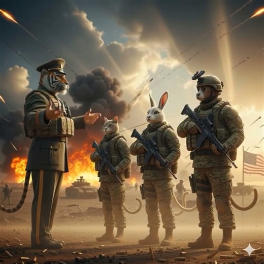 The Atmosphere of War: The Brave Story of the Lion Army#cartoon #animation #ai #funny #army