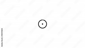 Loading Bar Circle animation, Loading circles icon on background video,Circle Loading icon loop out animation