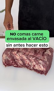 1M views · 9.2K reactions | El envasado al vacío es un sistema que nos permite guardar la carne por una mayor cantidad de tiempo sin necesidad de congelarla. Antes de consumirla te recomiendo seguir los siguientes pasos. #carne #carniceria #envasadoalvacio | Horacio Vallejos | Facebook