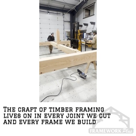 FrameWork Plus Inc. on Instagram: "Every frame is carefully handcrafted and test fit in our shop before it ever leaves our doors. This means each mortise and tenon joint fits perfectly, making raising day on the job site efficient, smooth, and downright satisfying to watch! #pavilionkits #frameworkplus #timberframe #douglasfir #outdoorstructure"