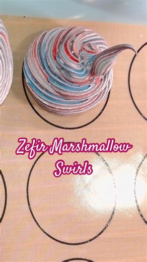 Satisfying Zefir Marshmallow Swirl 🌸✨ #zefir