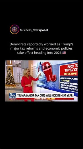 Freedom Frontline | Business News | Politics on Instagram: "Economic analysts say 2026 could mark a major shift in U.S. fiscal policy as several of President Trump’s signature tax initiatives begin to roll out. Among them: 💰 No tax on tips or overtime pay (2025–2028) 📉 Expanded deductions for working- and middle-class earners 📊 Pro-business incentives aimed at spurring job growth and wage expansion Critics on the left warn the new policies could widen the deficit, while Trump supporters argue