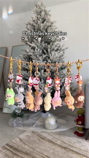 Labubu Christmas Keychains Collection Drop