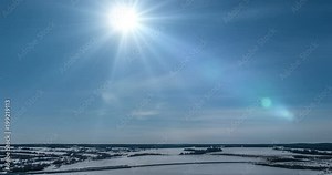 simultaneous movement of clouds of different levels, time lapses, video loop