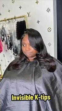 Invisible K-Tip Extensions Tutorial! 😍✨ #KTips #KellysHair