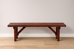 Handmade Solid Wood Bench, Rustic Farmhouse Entryway Bench, Slatted Bench in Dark Walnut Stain, Mudroom Seating, Dining Bench, End of Bed - Etsy