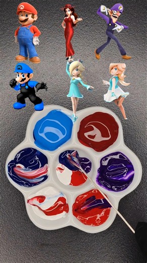 The Super Mario Galaxy mix. Color mixing. Paint mixing.