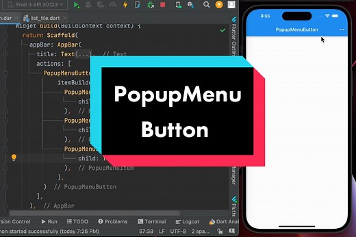 PopupMenuButton in flutter #flutter #flutterui #flutterulux #foodapp #ulux #uluxdesign #heartflutter #flutterdev #fluttershy #fluttershycosplay #fluttershymip #fluttereye #fluttercord #flutterdash #flutterbat #flutterflies