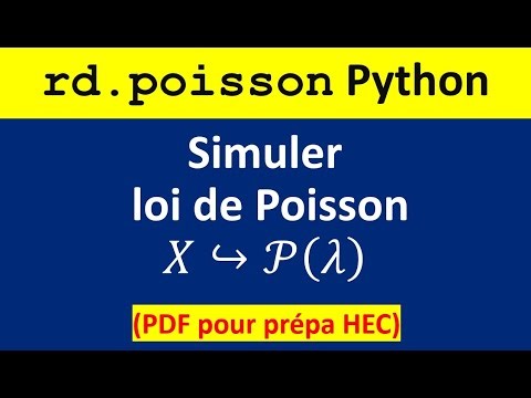 rd.poisson dans Python pour simuler la loi de Poisson en prépa HEC