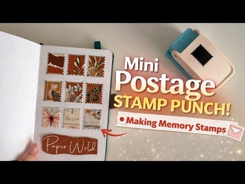 Mini Postage Stamp Paper Punch ✂️ | How to Make a Memory Stamp ✨