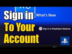 How to Sign into PlayStation Network on PS4 Console (Fast Method)