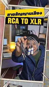 ​Make your audio signal clearer and more realistic with an RCA to XLR cable that reduces noise.
