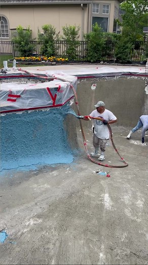 22K views · 428 reactions | Plastering a swimming pool for one of our awesome clients! The plaster we applied is the Primera Stone Sapphire Treasure by Wet Edge Technologies FOLLOW us if you need your pool replastered #poolremodel #poolrenovation #poolsofinstagram #poolplaster #plaster #plastering #pools | JR Pool Plastering&Tx Gunite | Facebook