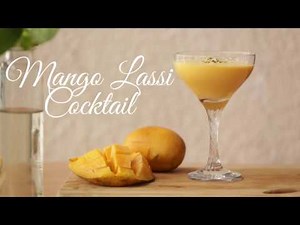 Easy to make refreshing Mango Lassi Rum Cocktail