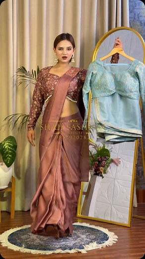 6.9K views · 143 reactions | ✨ Ready-to-Wear Saree with Stitched...