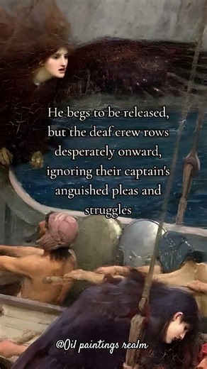 Ulysses and the Sirens (1891) by John William Waterhouse. #painting #art #history #oilpainting