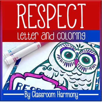 Respect Owl Coloring Pages, Letters & Posters | SEL & Character Ed | Grades K-5