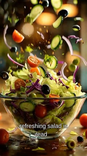 Healthy Olive Veggie Salad Recipe | Easy & Fresh Salad #Shorts