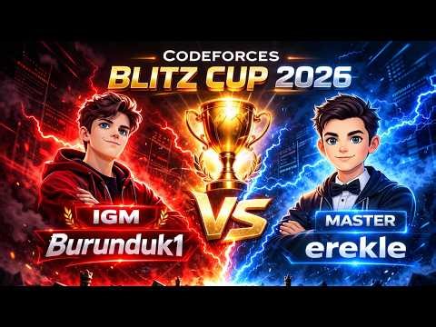 Codeforces Blitz Cup 2026: Burunduk1 vs erekle (R2)