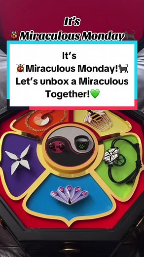 Hiya! 💚 Welcome back to another amazing 🐞Miraculous Monday!🐈‍⬛ This one is really pretty! If only I could wear it… 😅🤷🏽‍♂️ BUT it will look really pretty on display! ✨ #miraculous #miraculousladybug #miraculousmondays #ladybug #catnoir #zag #zagstore #jewelry #pretty #cute #series #unboxing #reveal #surprise #collectibles #official