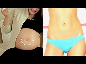 Fat Mom to Fit Mom | ABs (Belly Button) Pregnant Belly Transformation | Navel Play
