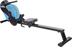 Stamina ATS Air Rower Machine with Smart Workout App - Foldable Rowing Machine with Dynamic Air Resistance for Home Gym Fitness - Up to 250 lbs Weight Capacity