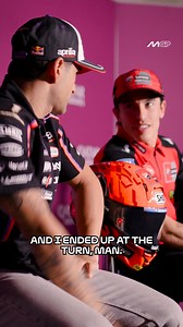 656K views · 9.6K reactions | Jorge Martín Almoguera explained in detail his big crash training supermoto to Marc Márquez before the press conference  #QatarGP  | MotoGP | Facebook
