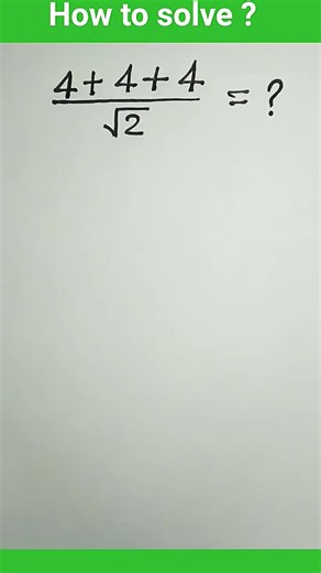 Root Fractions #math #shorts #tiktok #virlvideo