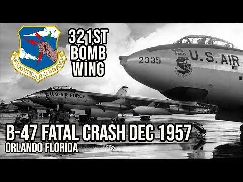 Rare 1957 Film Found! - Day of crash footage? B-47 Stratojets and British V-Force Bombers.