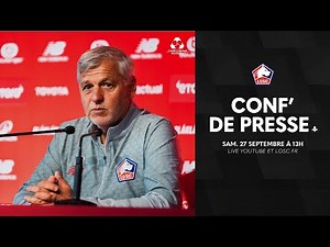 Suivez la conférence de presse avant LOSC-OL avec le Crédit Mutuel Nord Europe 🎙️
