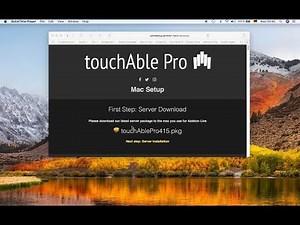 Install touchAble Pro server on Mac