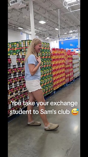 We took our exchange student to Sam's club. She was absolutely shook 😅 #exchangestudentusa #exchangeyear #fyp #exchangestudent #EF @Maja Spalding🇩🇰🇺🇸