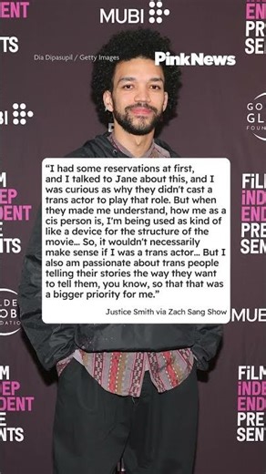 Justice Smith addresses his initial ‘reservations' about playing a trans character in 'I Saw the TV