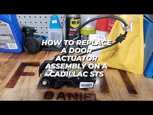 How to replace a door actuator assembly a Cadillac STS.