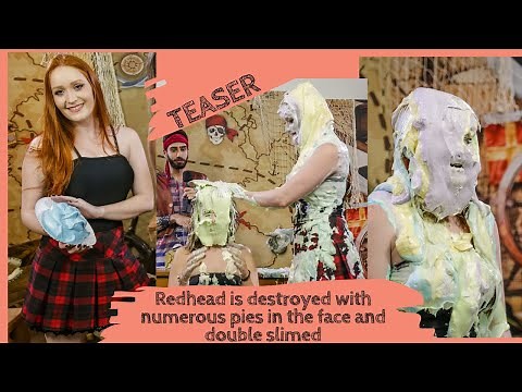 Teaser Pie Challenge Program 14, Cah vs Marih - Redhead is destroyed with numerous pies in the face