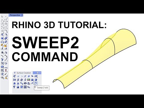 Rhino 3D Tutorial: Sweep2 (Sweep 2 Rails) Command