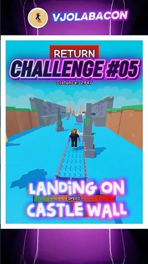 #shorts Can I Land on Castle Wall? -Challenge 05- #roblox #buildaplane