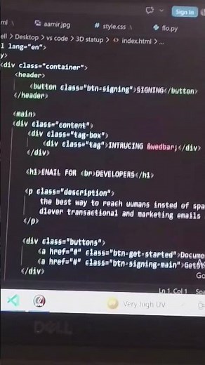 Create a Stunning 3D Gradient Animation with HTML & CSS | VS Code Tutorial