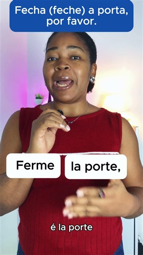 Fecha a porta, por favor #francês #idiomas